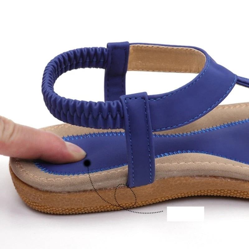 Bohemian Flat Sandals | Casual Ethnic Flip Flop Sandals for Women