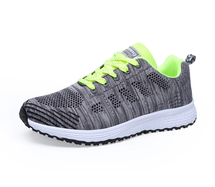Women's Mesh Lace-Up Sneakers | Lightweight Casual Sports Shoes