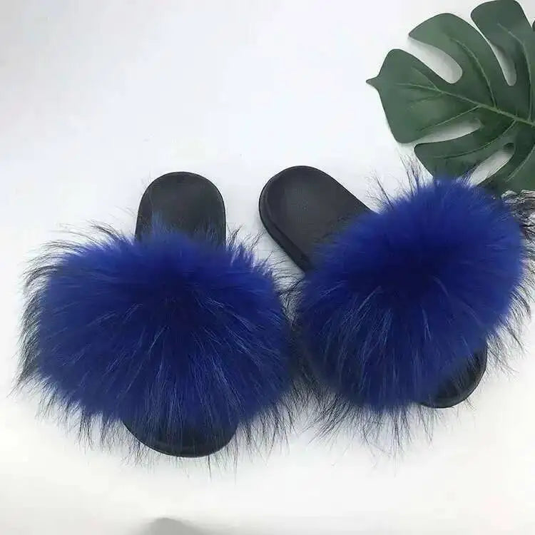 Fluffy Fur Slide Slippers
