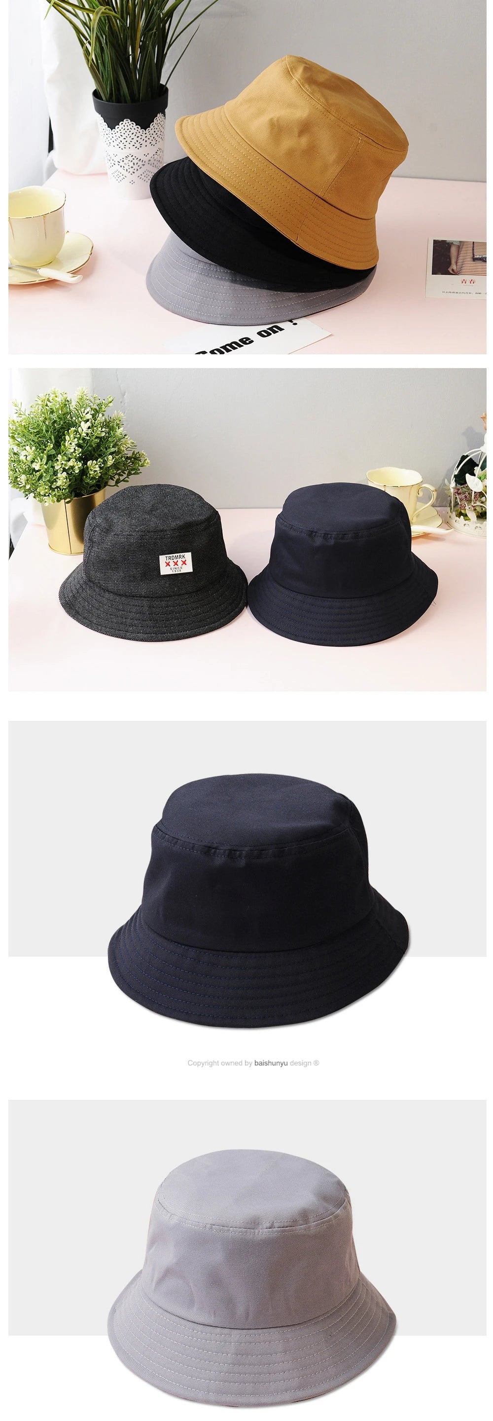 Classic Cotton Bucket Hat