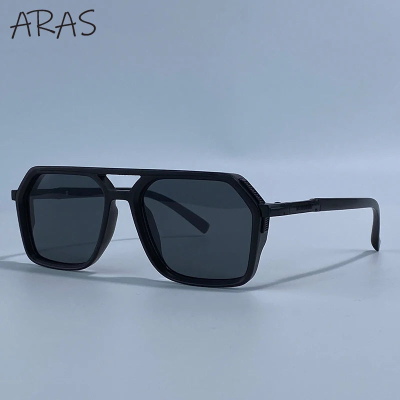 Vintage Steampunk Double Bridge Sunglasses | Polarized & Classic Shades for Women