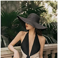 Foldable Straw Visor Panama Hat