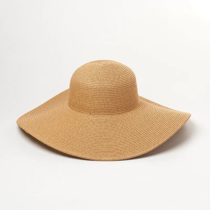 Foldable Wide Brim Straw Sun Hat