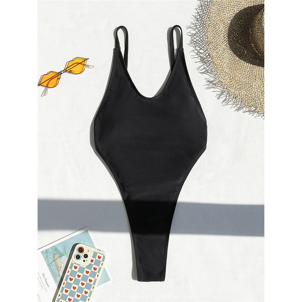 Triangle Top Monokini | Padded One-Piece Swimsuit for Women