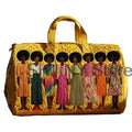 African American Women's Quilted Duffle Bag | Weekender Travel Tote