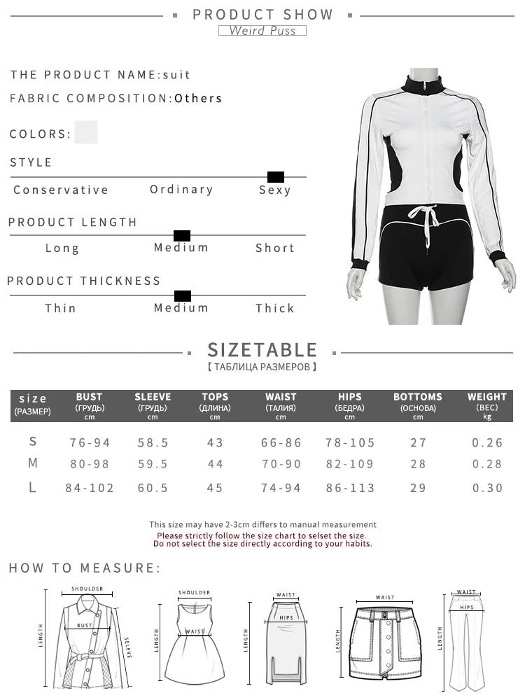 Zip Crop Jacket & Shorts Tracksuit Set