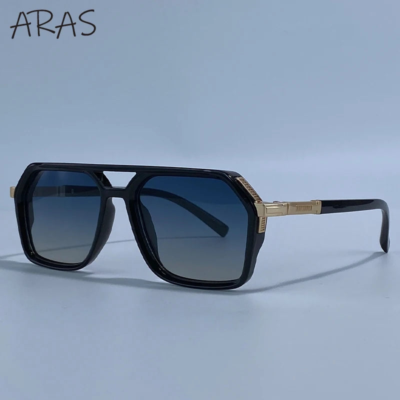 Vintage Steampunk Double Bridge Sunglasses | Polarized & Classic Shades for Women