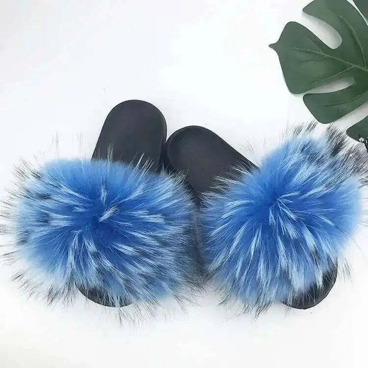 Fluffy Fur Slide Slippers
