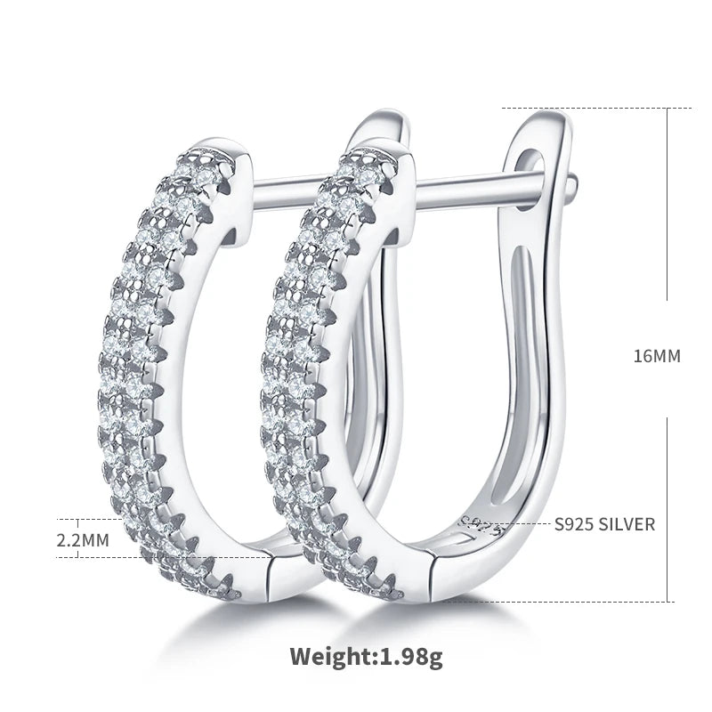 2026 Newest Fashion Earrings D Color Moissanite Earring S925 Sterling Silver With GRA Certified For Women Daily Jewelry Gifts
