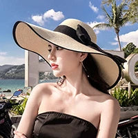 Foldable Straw Visor Panama Hat
