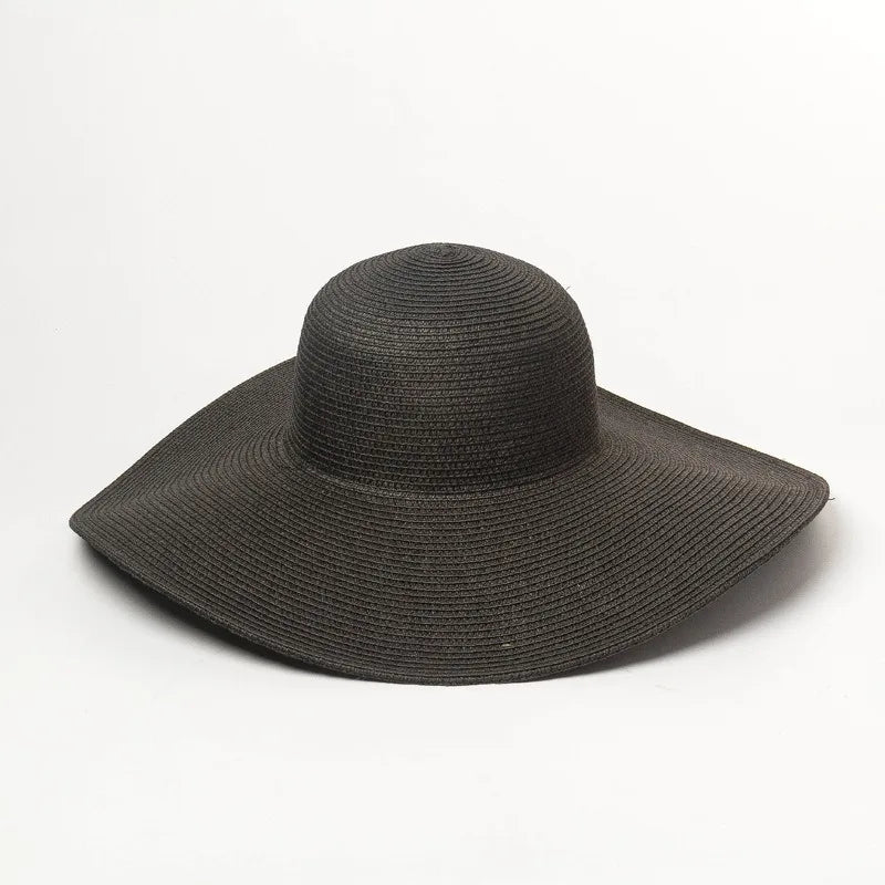 Foldable Wide Brim Straw Sun Hat