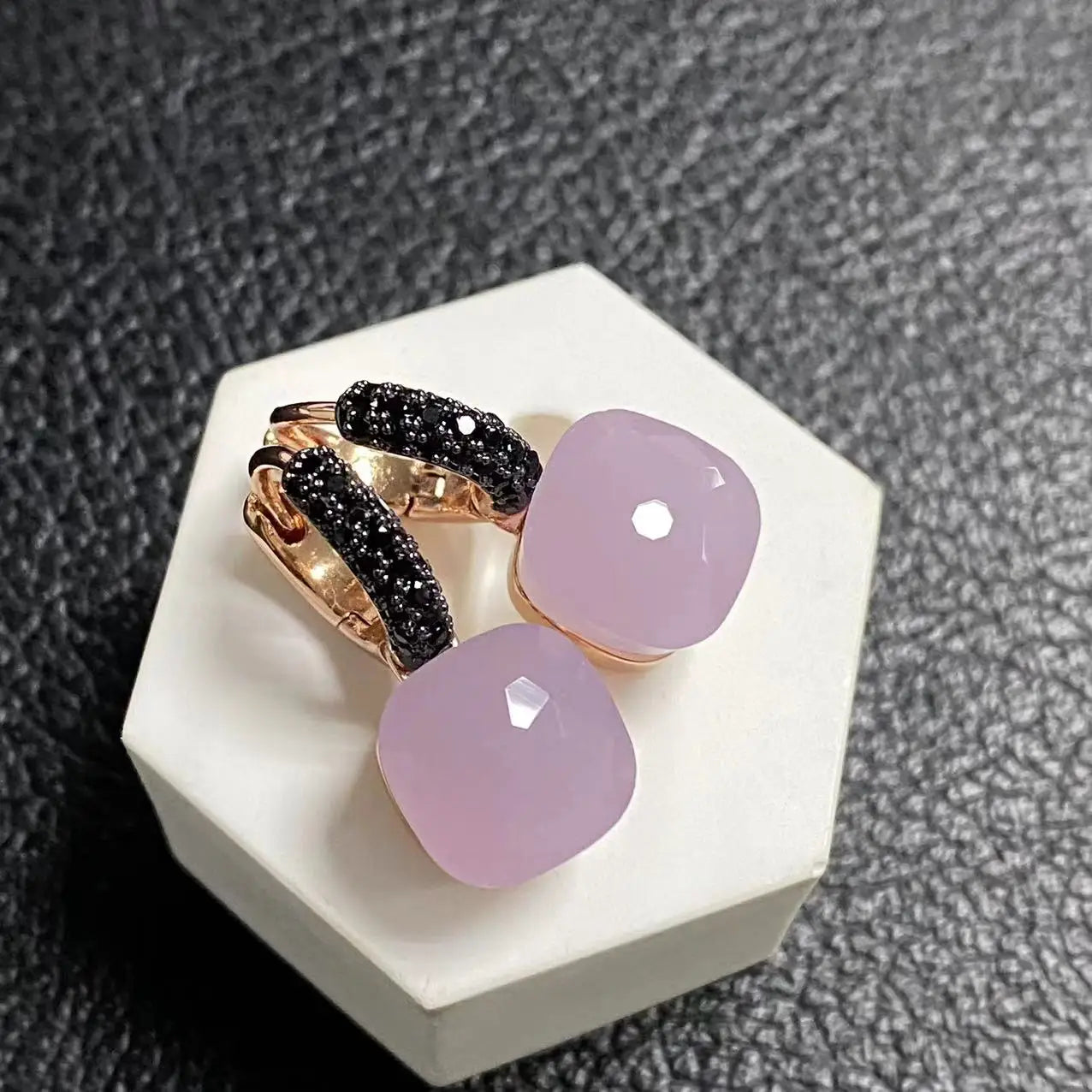 10.6mm Crystal Drop Earrings | Candy Square Stone Jewelry Gift for Women