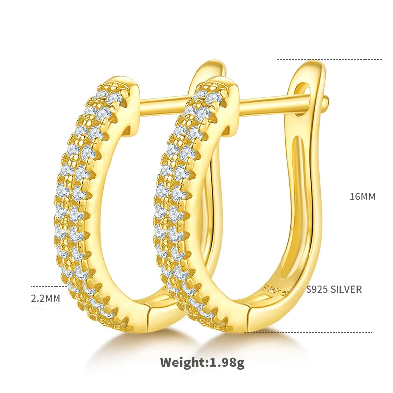 2026 Newest Fashion Earrings D Color Moissanite Earring S925 Sterling Silver With GRA Certified For Women Daily Jewelry Gifts