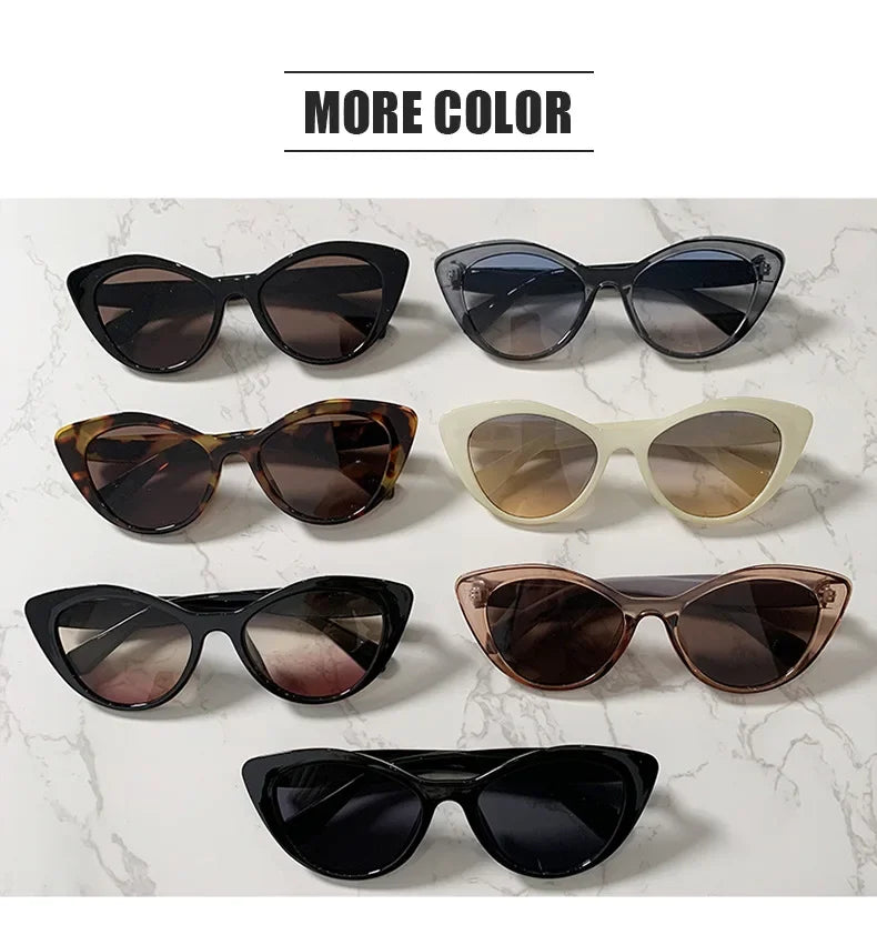 Luxury Cat Eye Sunglasses | UV400 Anti-Reflective Gradient Shades for Women
