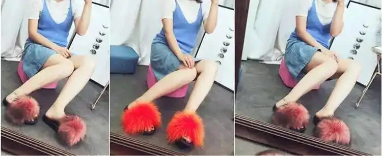Fluffy Fur Slide Slippers