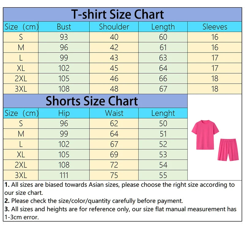 Summer Print Tee & Shorts Two-Piece Set