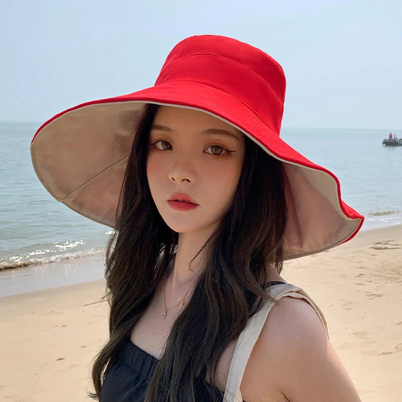 Wide Brim Anti-UV Foldable Fisherman Hat