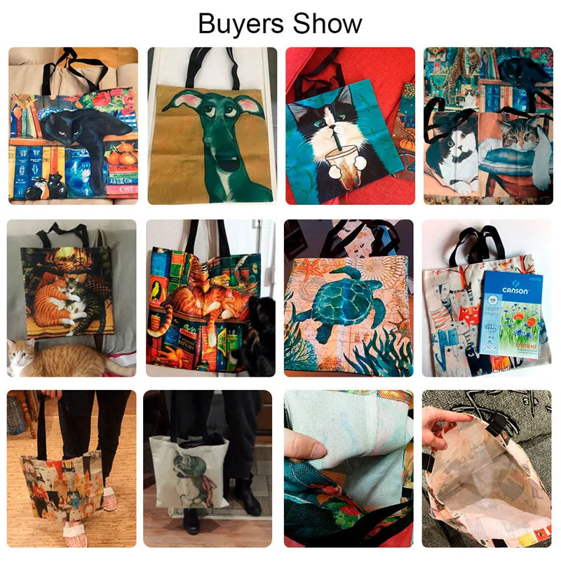 African Women Printed Shoulder Bag | Beach Bag & Grocery Handbag
