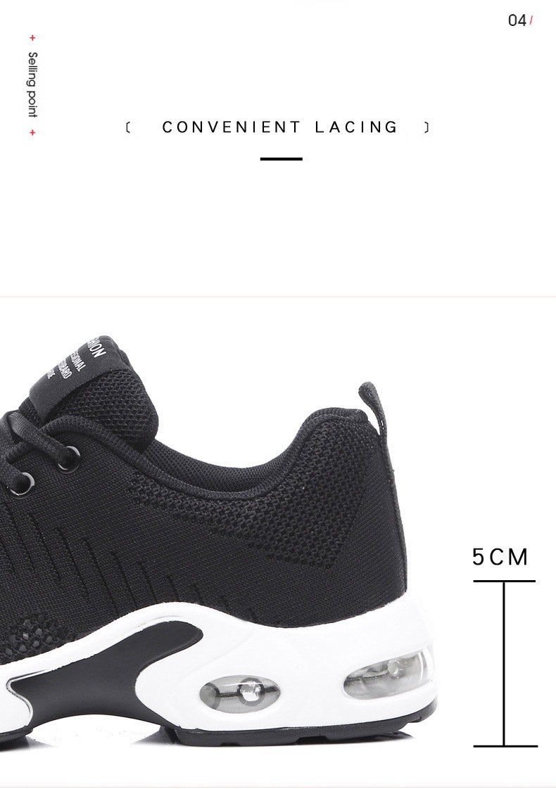 Women's Lightweight Knit Sneakers | Non-Slip Casual Lace-Up Shoes