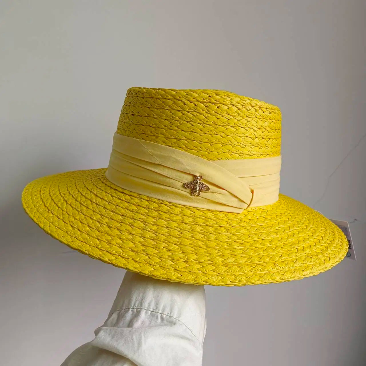 Flat Top French Straw Sun Hat