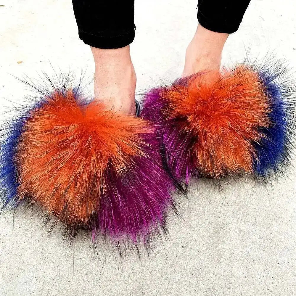 Fluffy Fur Slide Slippers