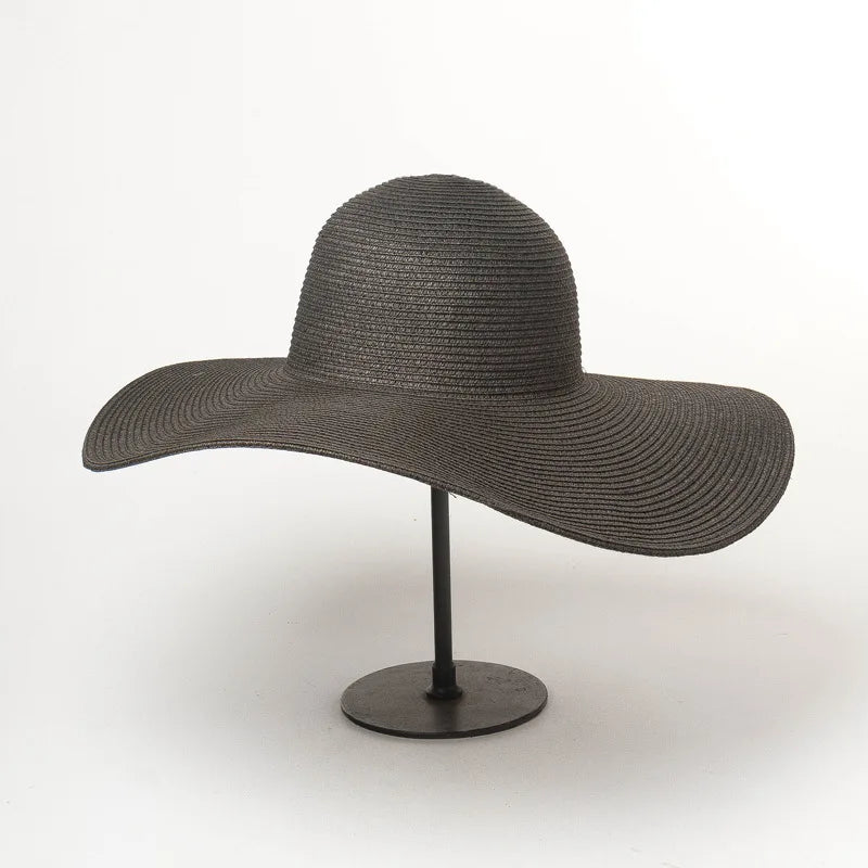 Foldable Wide Brim Straw Sun Hat