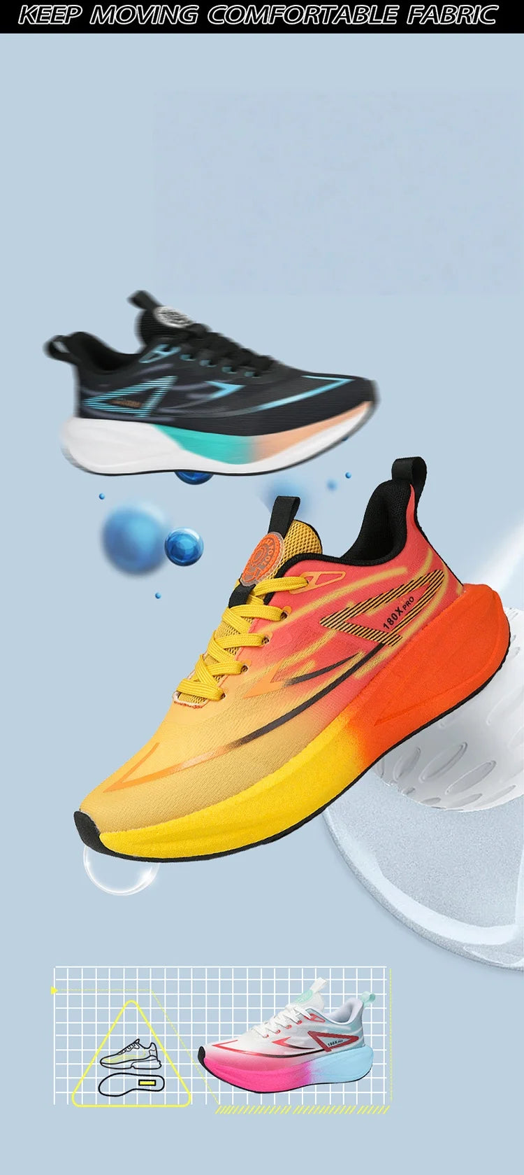 Unisex Breathable Running Sneakers | Non-Slip Cushioned Sports Shoes