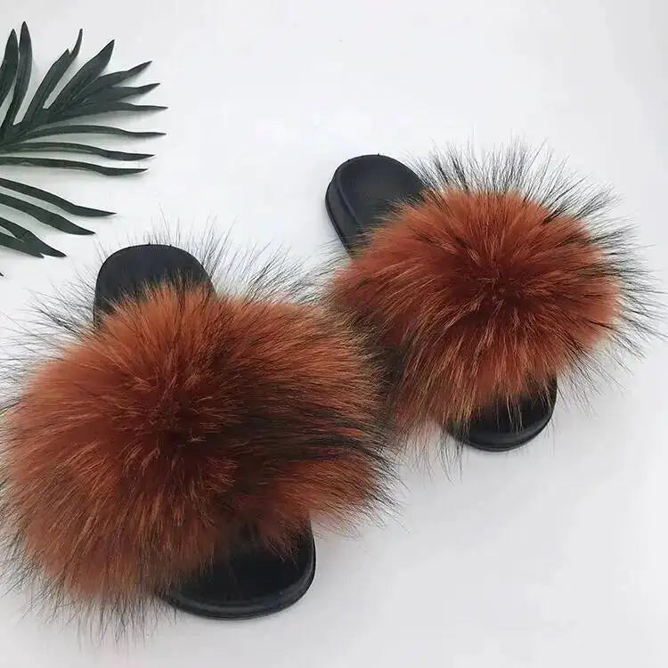 Fluffy Fur Slide Slippers