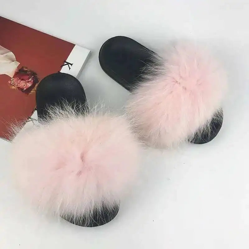 Fluffy Fur Slide Slippers