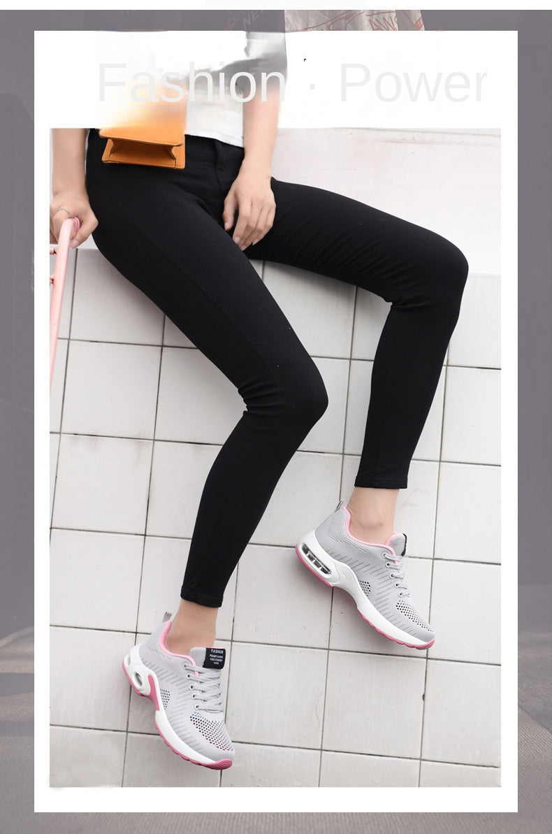 Women's Lightweight Knit Sneakers | Non-Slip Casual Lace-Up Shoes