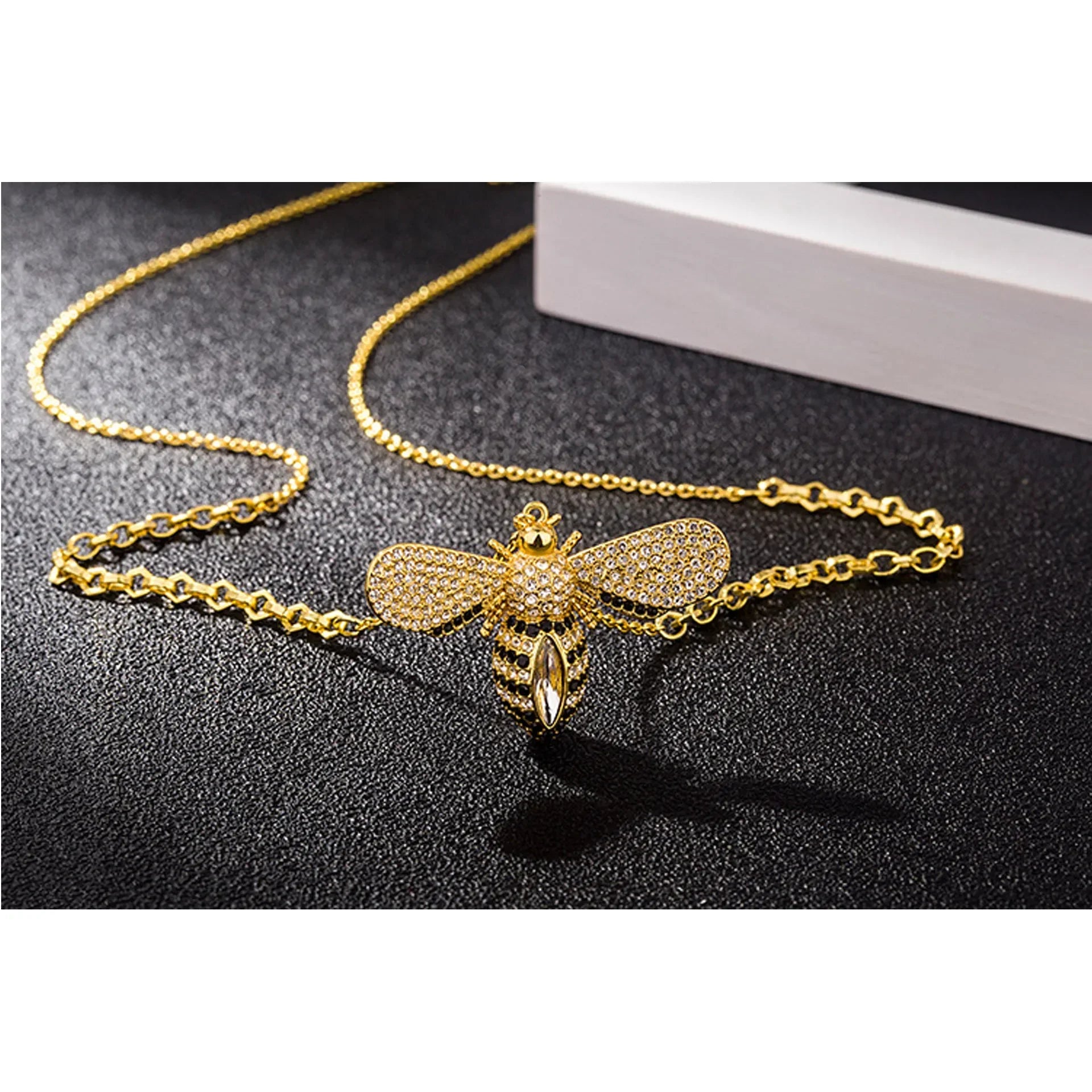 Insect Series Jewelry Set | Necklace, Earrings, Bracelet & Ring for Women