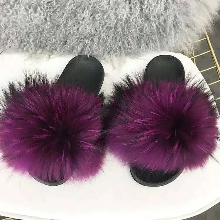 Fluffy Fur Slide Slippers