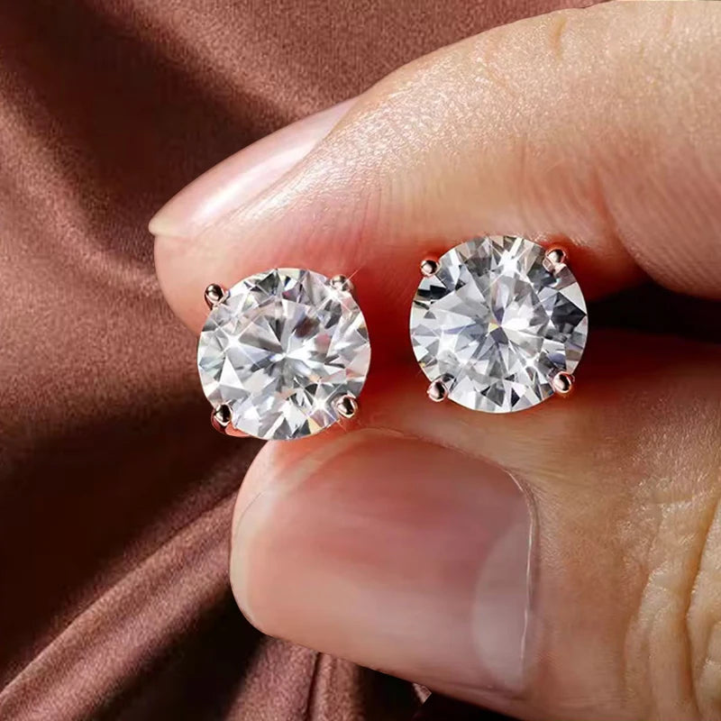 Hexagon Cut Moissanite Drop Earrings | Luxury Dangle Jewelry for Women