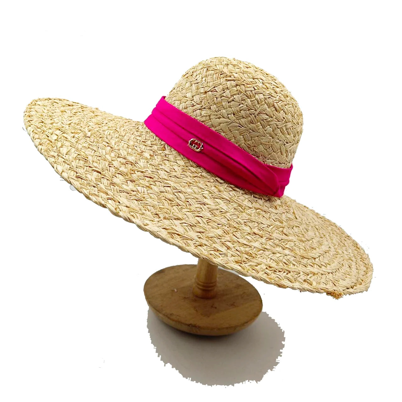 Bow Ribbon Big Brim Straw Sun Hat