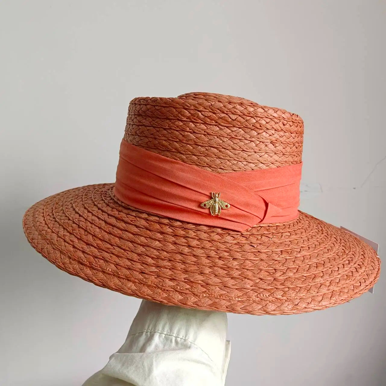 Flat Top French Straw Sun Hat