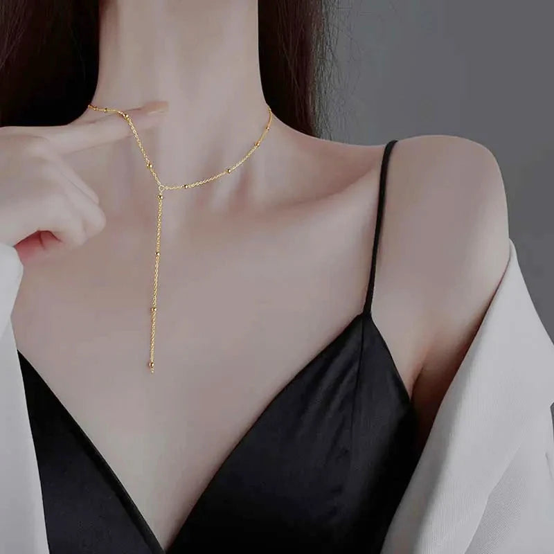 Colorful Long Tassel Rhinestone Choker Necklace | Boho Crystal Zircon Statement Necklace for Women
