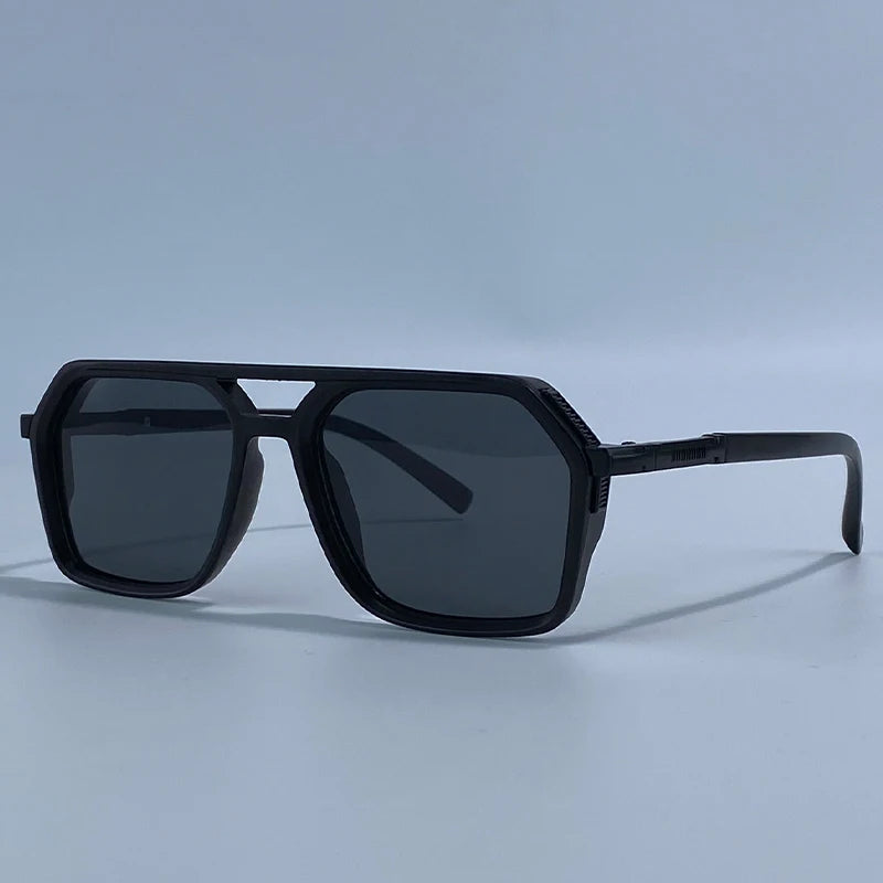 Vintage Steampunk Double Bridge Sunglasses | Polarized & Classic Shades for Women