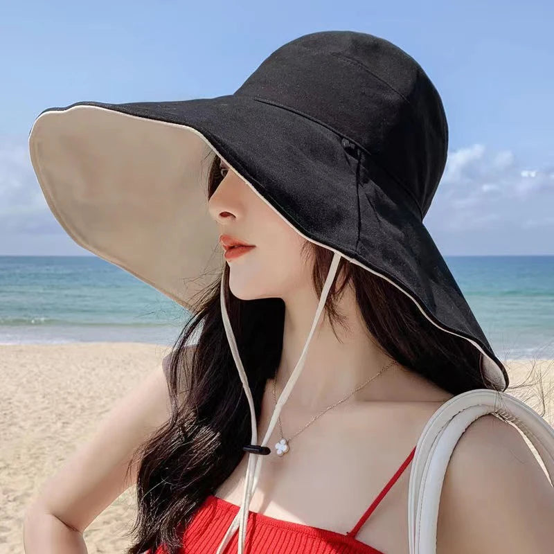 Wide Brim Anti-UV Foldable Fisherman Hat