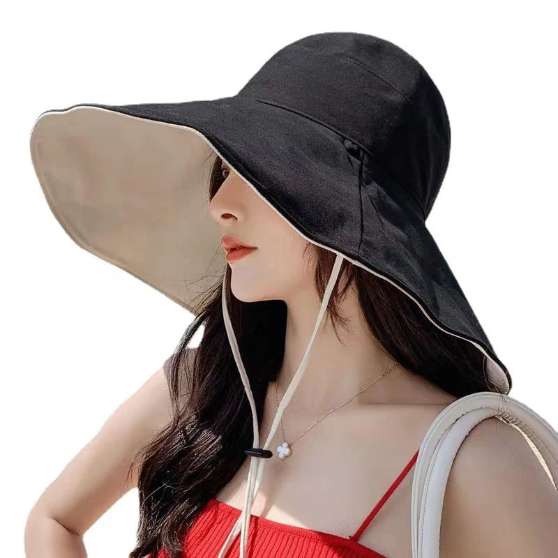 Wide Brim Anti-UV Foldable Fisherman Hat