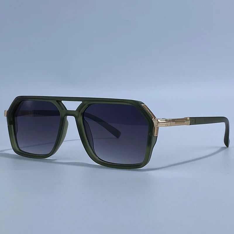 Vintage Steampunk Double Bridge Sunglasses | Polarized & Classic Shades for Women