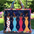 African American Vintage Quilted Tote | Outdoor Weekender Travel Bag