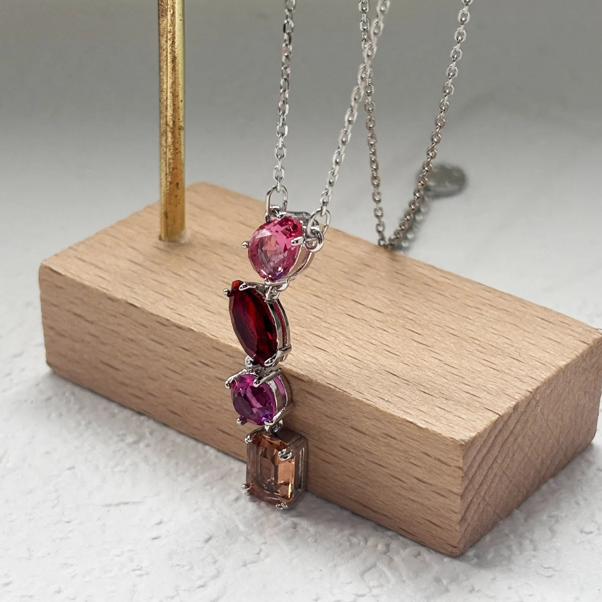 Water Drop Candy Jewelry Set | Luxury Pink Necklace, Earrings & Bracelet for Women