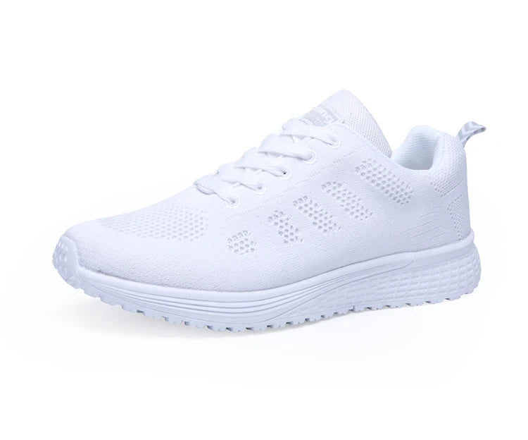 Women's Mesh Lace-Up Sneakers | Lightweight Casual Sports Shoes