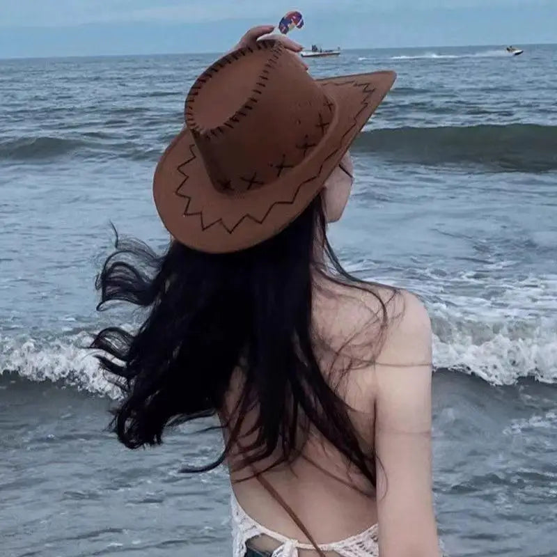 Western Suede Cowgirl Hat