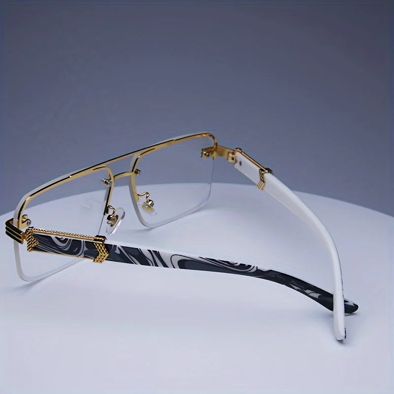 Rimless Square Sunglasses | UV400 Frameless Shades for Women & Men