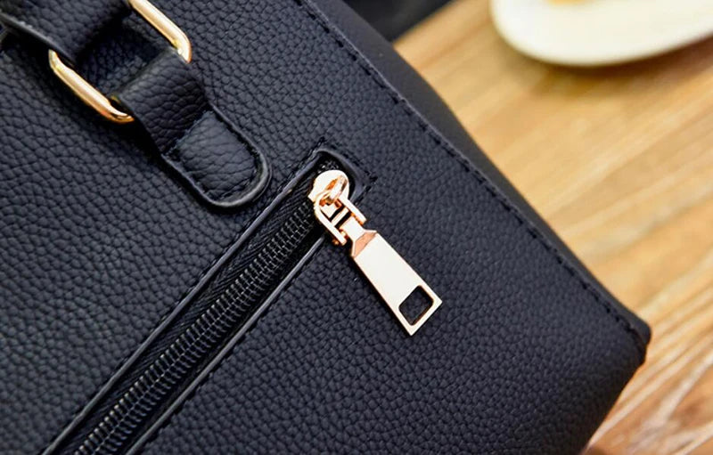 Vintage PU Leather Handbag | Plush Tassel Boston Shoulder Crossbody Bag