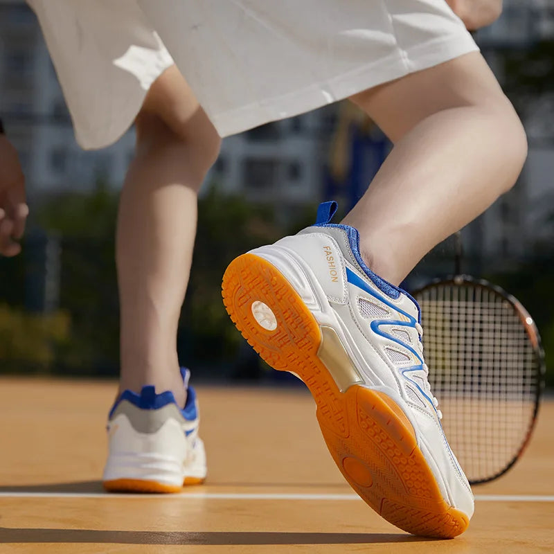 Unisex Pro Court Sneakers | Breathable Tennis & Badminton Shoes