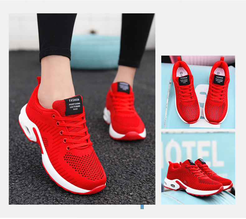 Women's Lightweight Knit Sneakers | Non-Slip Casual Lace-Up Shoes