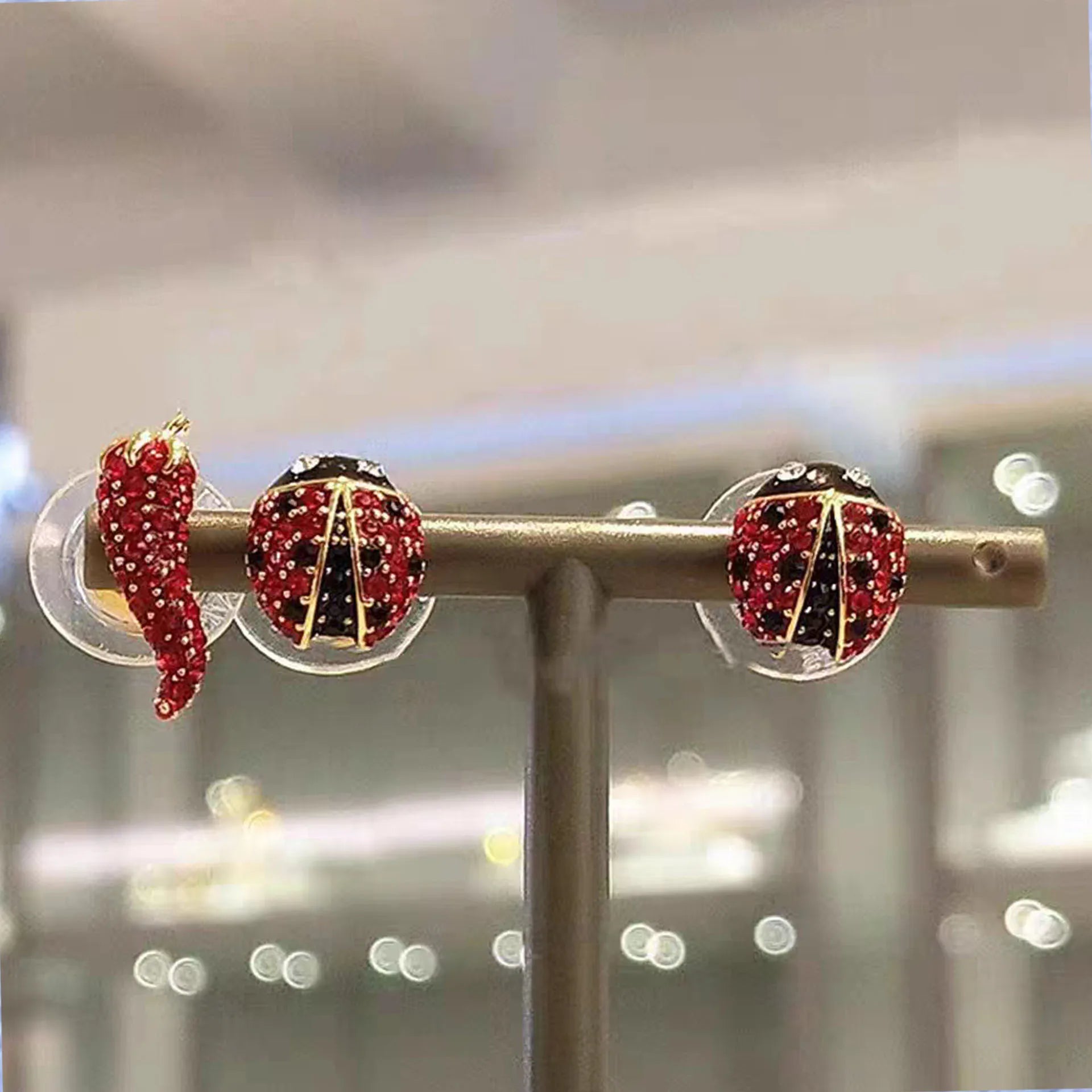 Insect Series Jewelry Set | Necklace, Earrings, Bracelet & Ring for Women