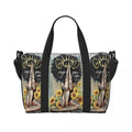African American Woman Large Capacity Tote Bag | Beach, Gym & Travel Duffle